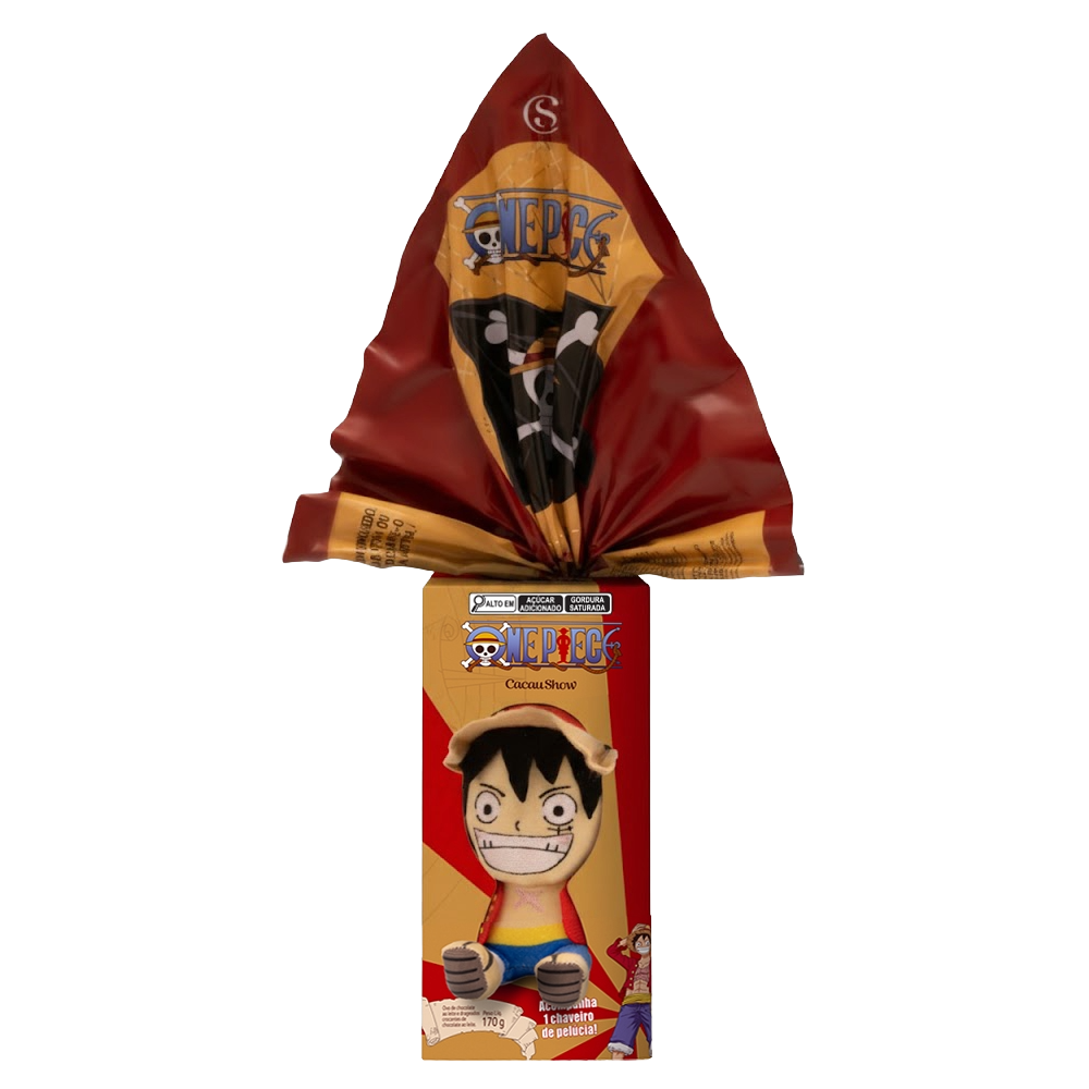 Ovo de Páscoa Chaveiro Luffy One Piece 170g