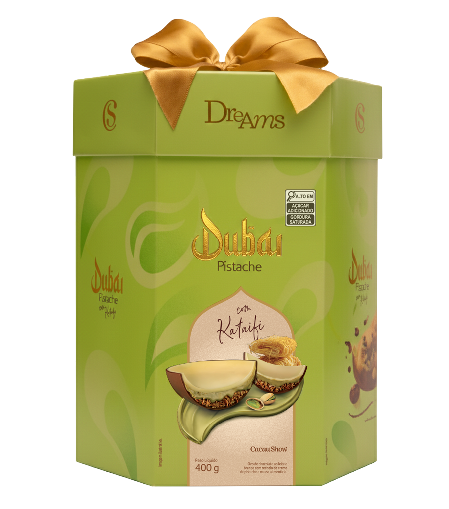Ovo de Páscoa Dreams Dubai Pistache 400g